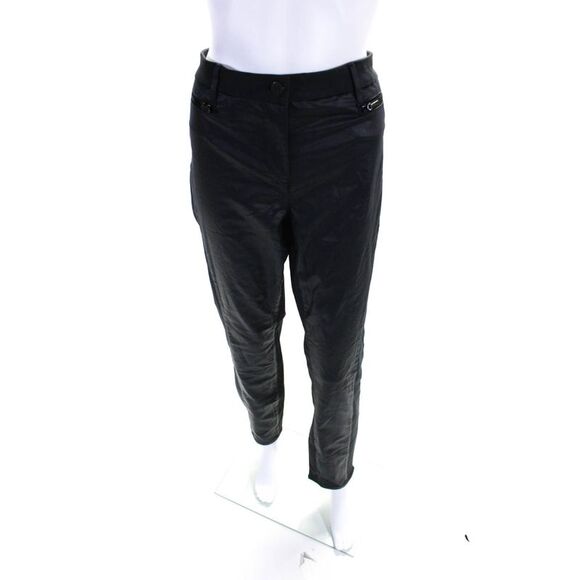 3x1 NYC Womens Waxed Coated Slim Skinny Jeans Pants Navy Blue Size 32 - Picture 1 of 8